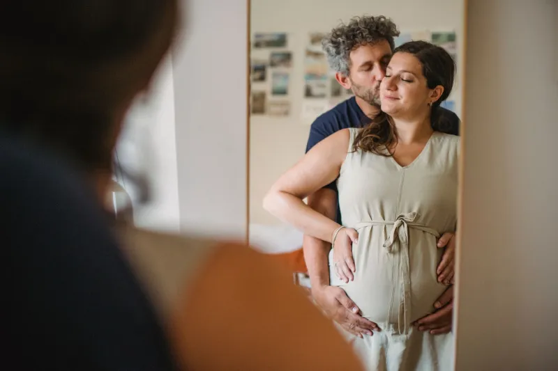 One Mirror, Two People: The Quietly Romantic Ritual of Getting Dressed Together